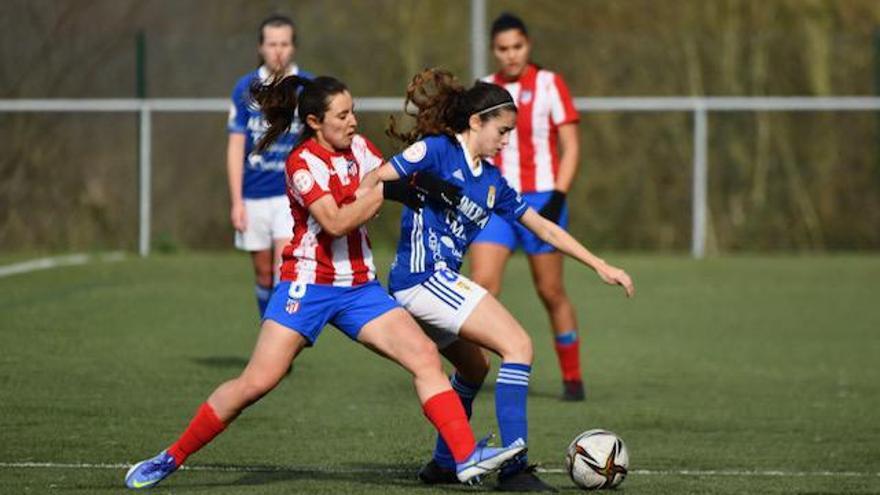 Una imagen del partido de ayer. | Real Oviedo Femenino