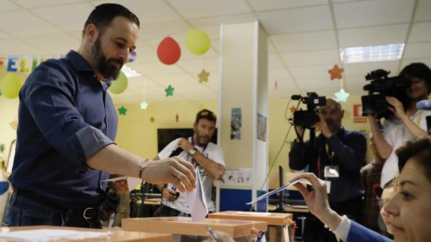 Abascal asegura no tener "ningún tipo de temor" ante los resultados