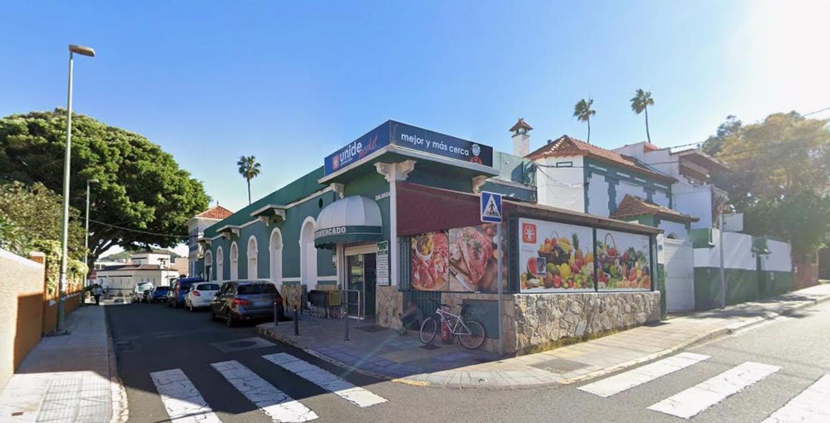 El supermercado de Tafira donde tuvo lugar el atraco.
