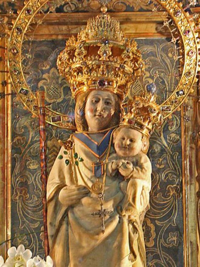 Imagen de la Mare de Déu de la Salut, patrona de Palma.