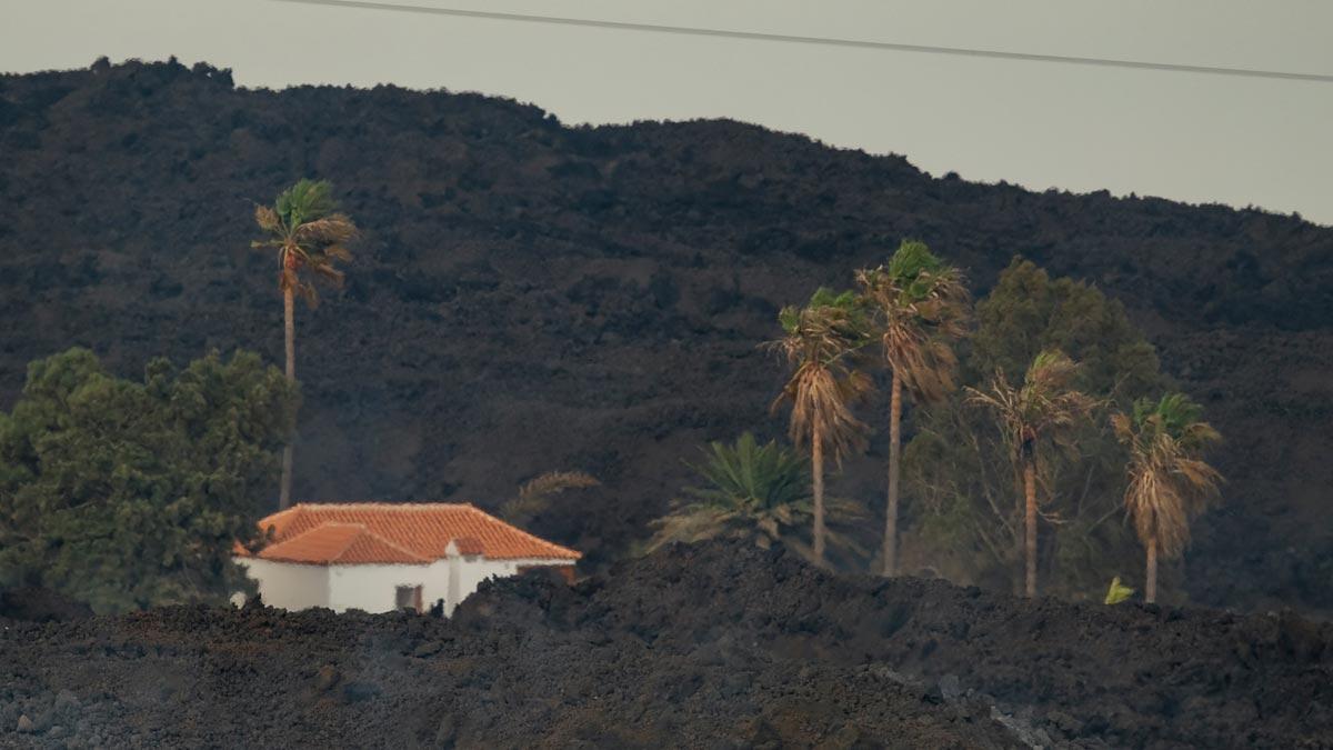 Nueva colada en la zona sur del volcán de La Palma