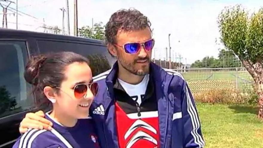 Los aficionados del Celta le piden a Luis Enrique que se quede