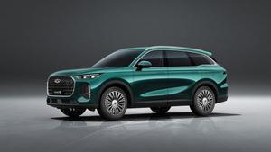 El Tiggo 9 CSH es un SUV de 4,8 metros de largo.