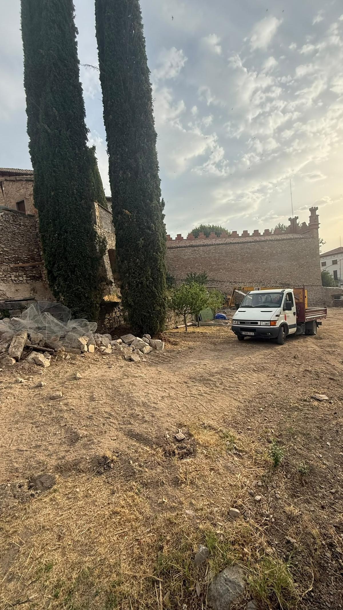Una de les zones de la finca que s'ha sanejat i assegurat