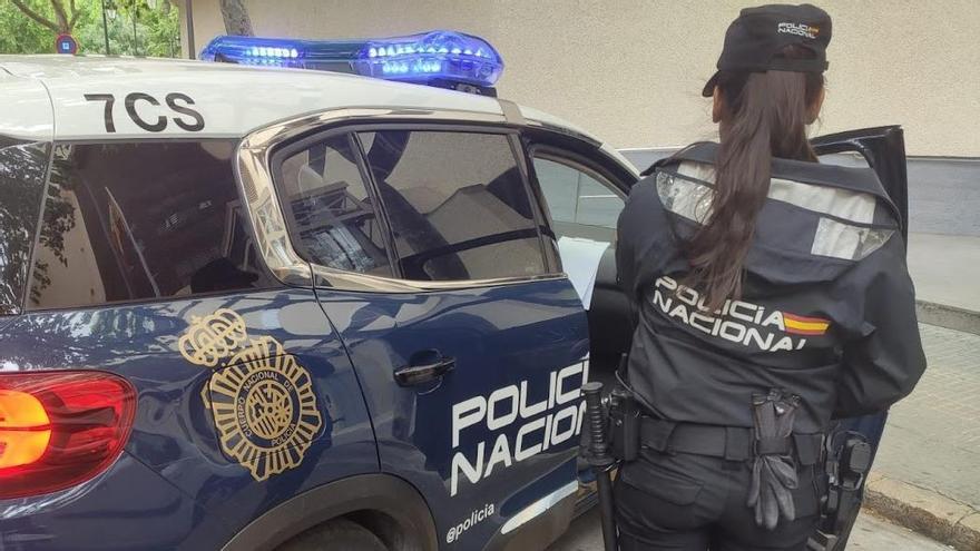 La Policía Nacional detuvo al joven maltratador ayer por la tarde.