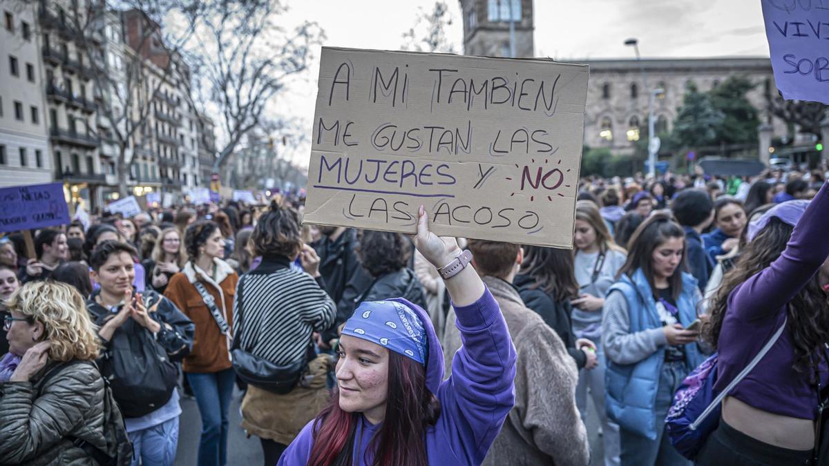 Manifestación del 8M en Barcelona