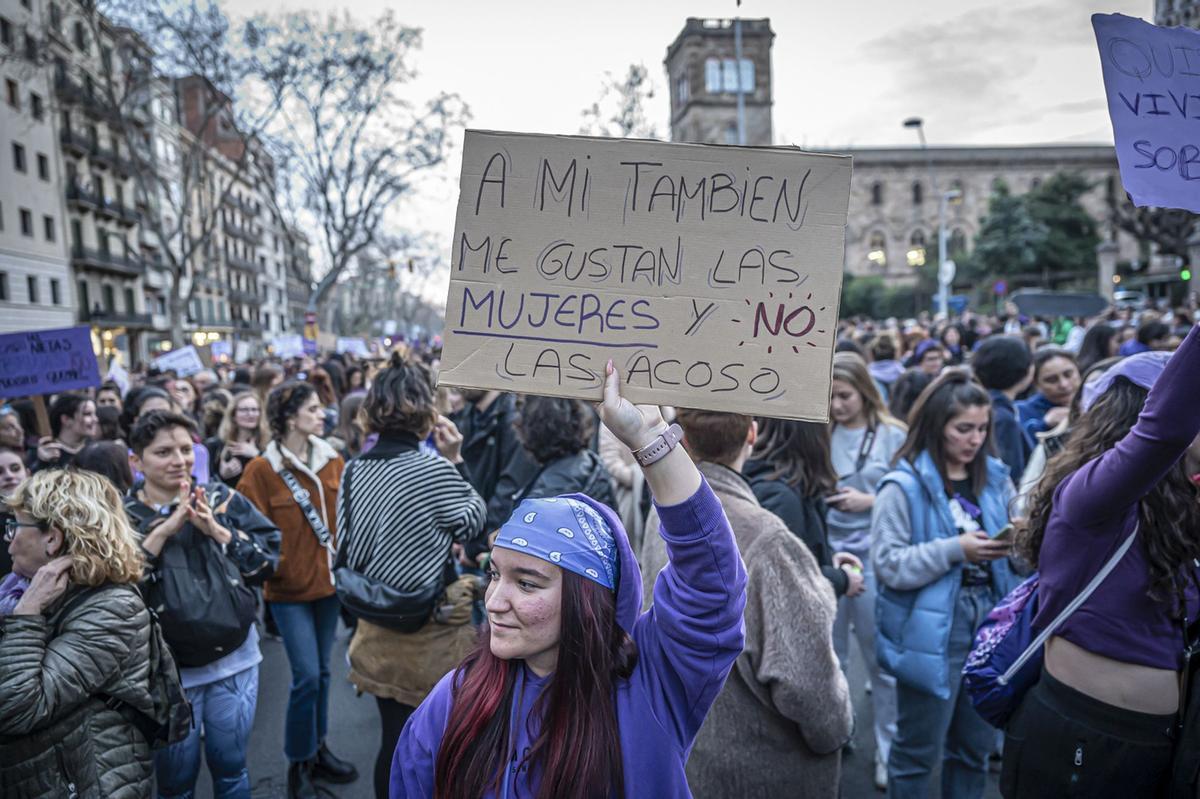 Manifestación del 8M en Barcelona