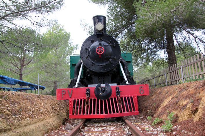 Blick in den künftigen Eisenbahn-Park von Mallorca