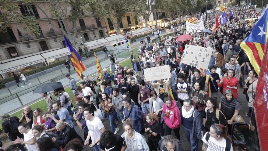 Los partidos destacan que la manifestación contra la sentencia del procés fue &quot;pacífica&quot;