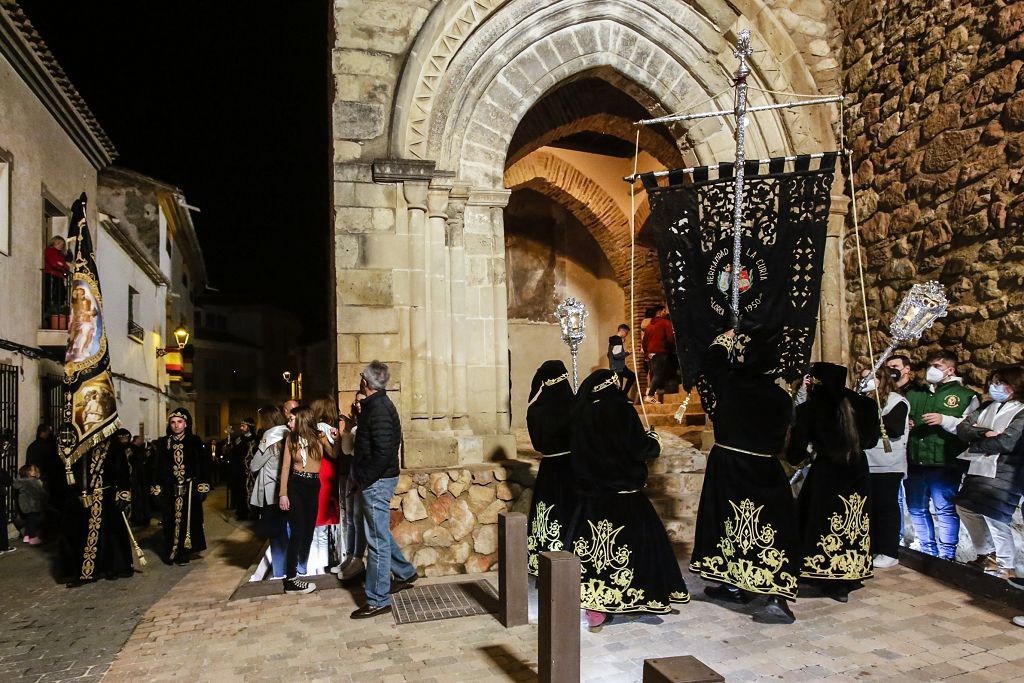 Semana Santa de Lorca 2022: Virgen de la Soledad del Paso Negro, iglesia y procesión