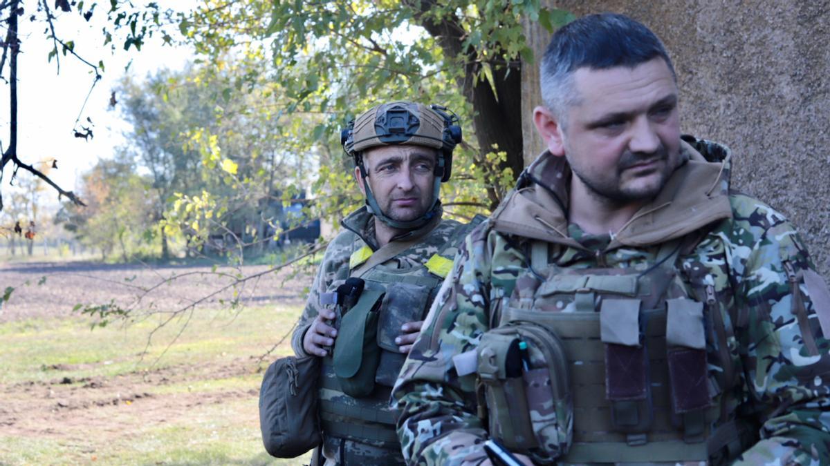 Militares ucranianos en Jersón.