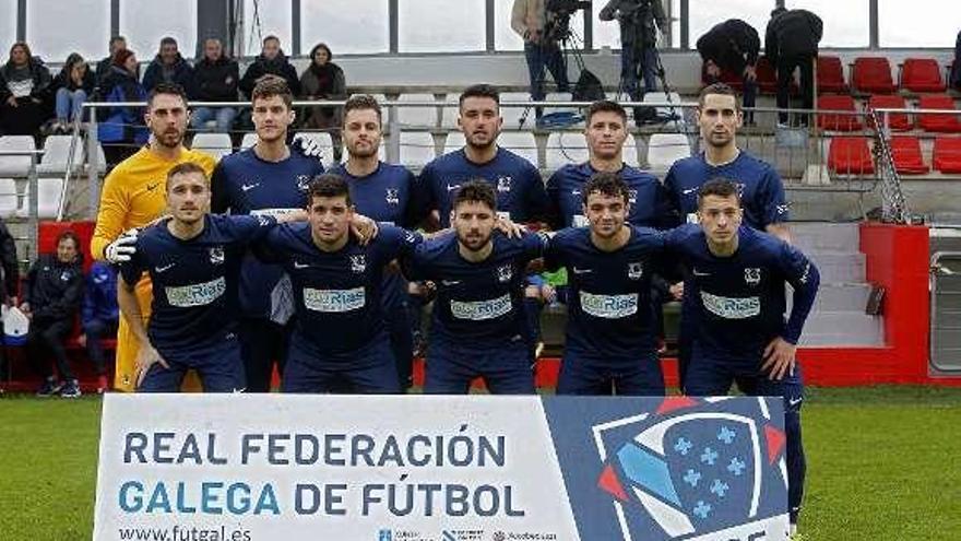 Formación de la selección gallega frente a Ceuta. // FdV