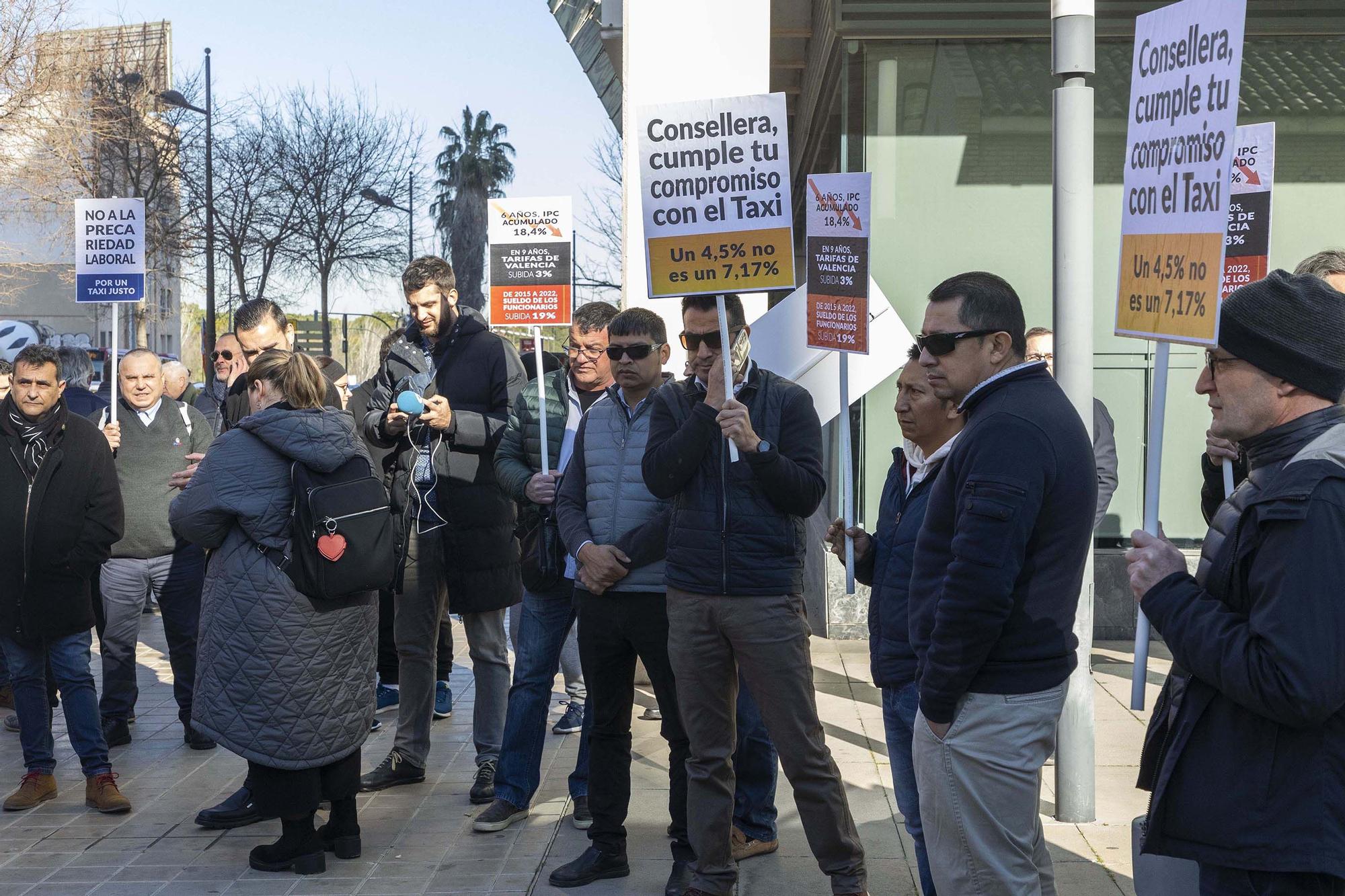 Concentración de taxistas