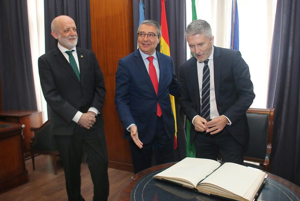 El ministro de Interior, Fernando Grande-Marlaska, visita Málaga