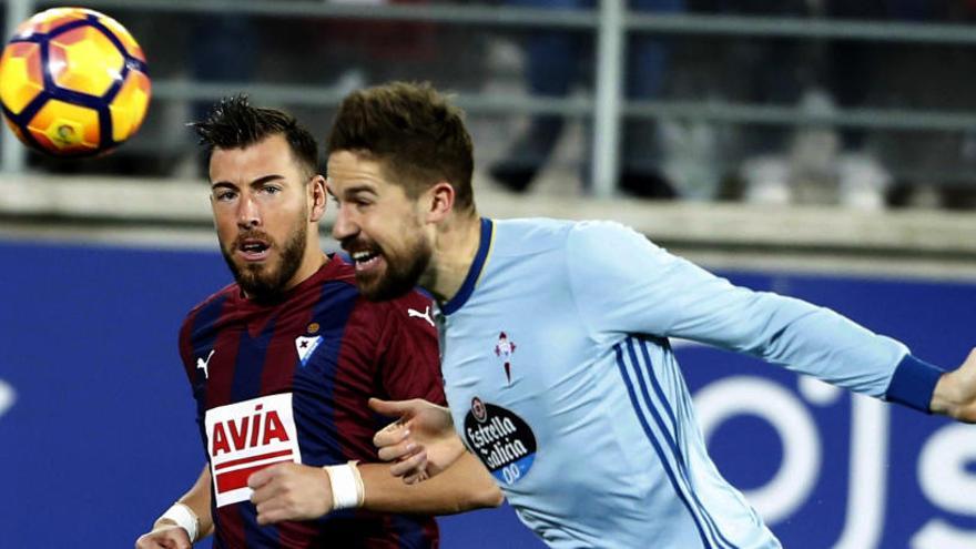 El Eibar logra su primera victoria ante el Celta en Ipurúa