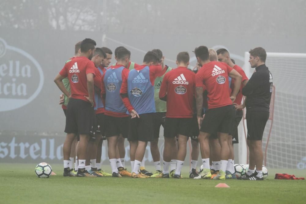 Entrenamiento del Celta en A Madroa