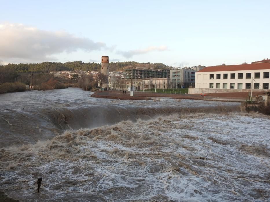 L'efecte del temporal a Sallent