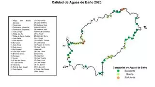 La calidad del agua de las playas de Ibiza, en su peor momento desde 2010