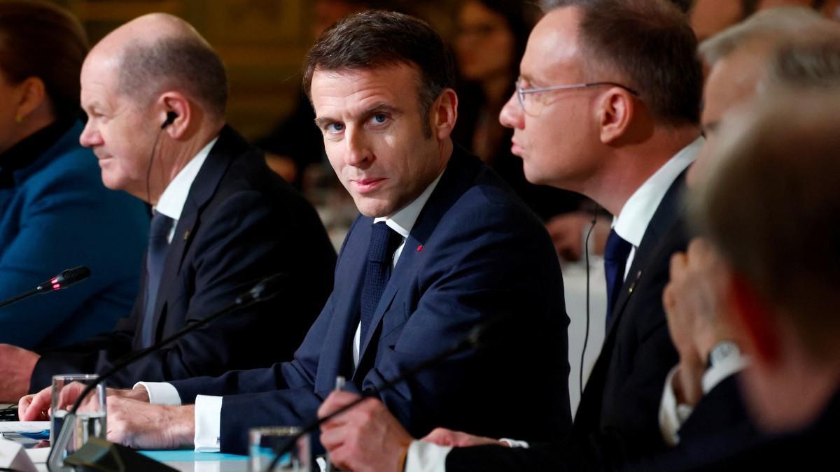 Macron, durante un acto oficial
