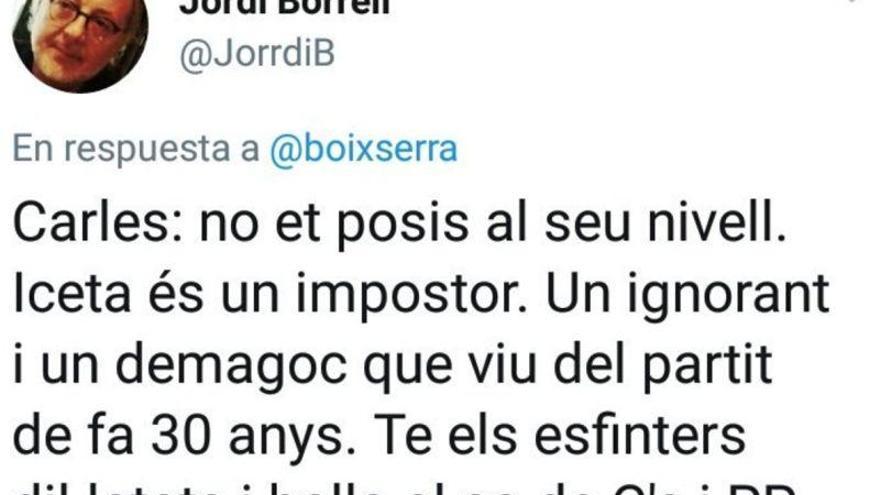 El profesor de la UB de los tuits homófobos contra Iceta dimitirá