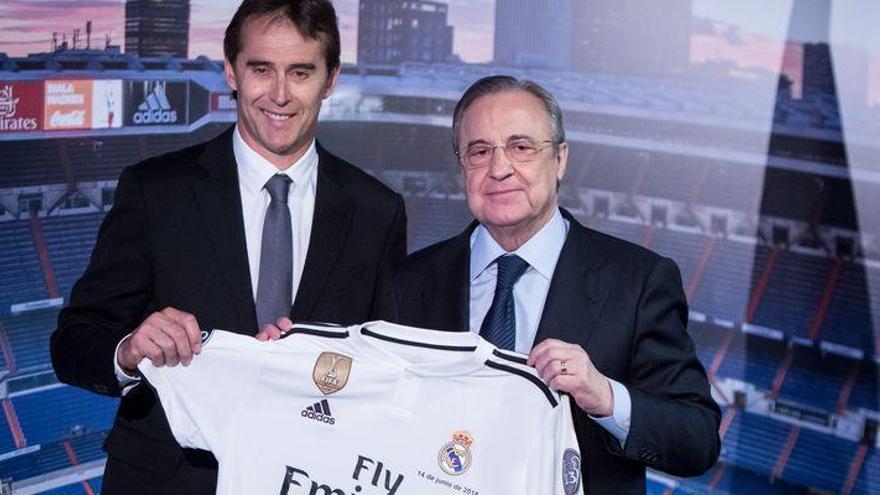 Florentino ataca duramente a Rubiales por destituir a Lopetegui