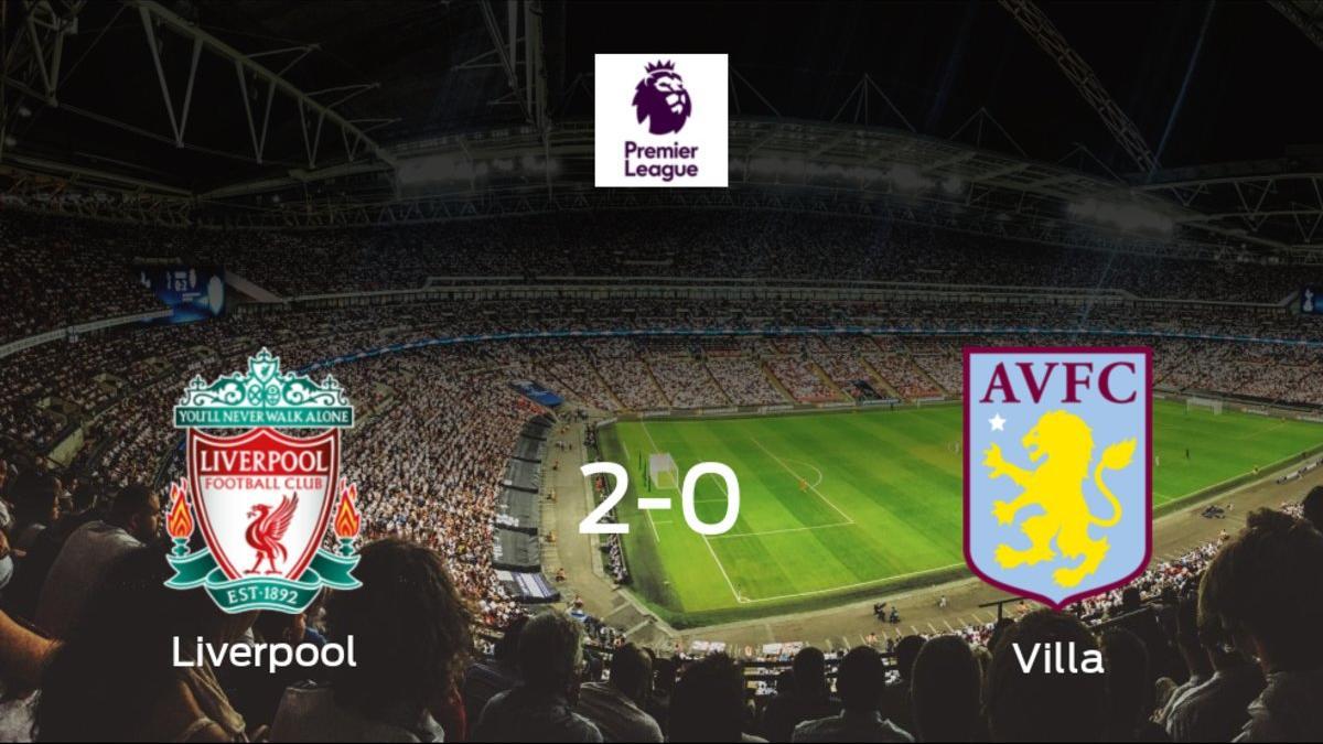 El Liverpool se hace fuerte en casa y derrota al Aston Villa (2-0)
