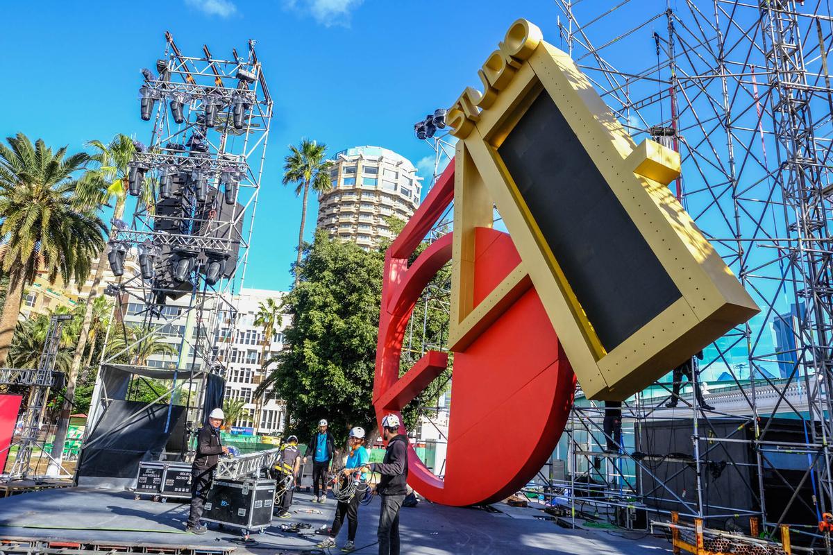 Vista del escenario del Carnaval 2023.