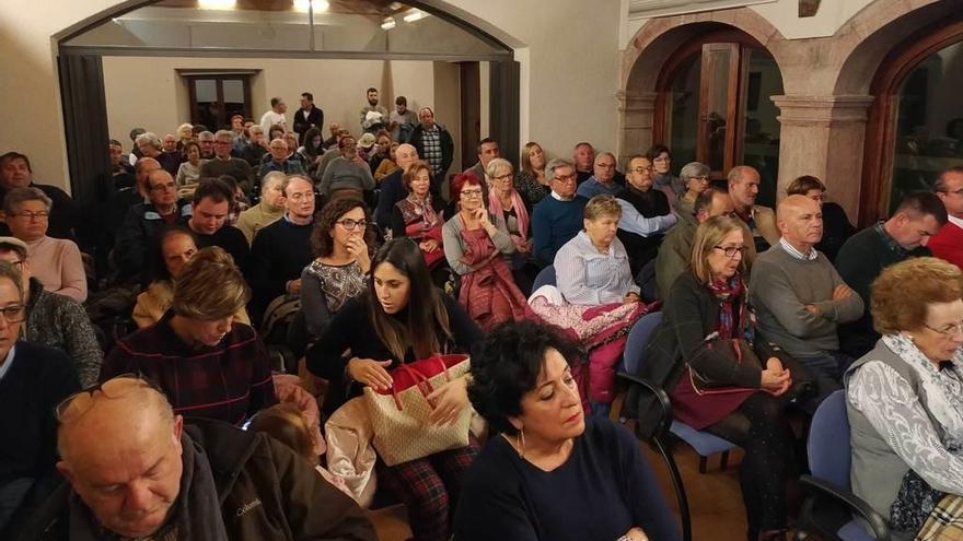 La sala polivalente, llena para la ocasión.