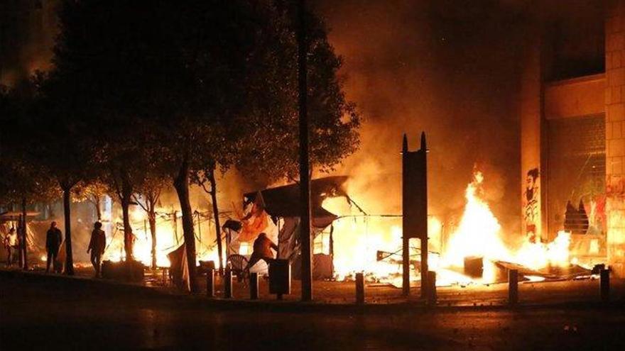 Violentas protestas en El Líbano en el &quot;sábado de la ira&quot;