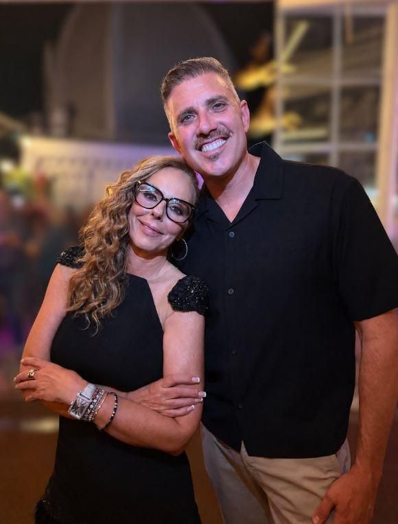 Jordi Mayor con Rocío Carrasco, en el estreno del documental.