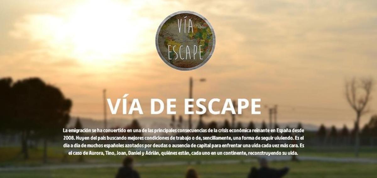 ’Vía de escape’, un projecte de ’storytelling’ impulsat per cinc alumnes de la UAB.
