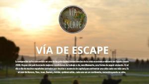 ’Vía de escape’, un proyecto de ’storytelling’ impulsado por cinco alumnos de la UAB.