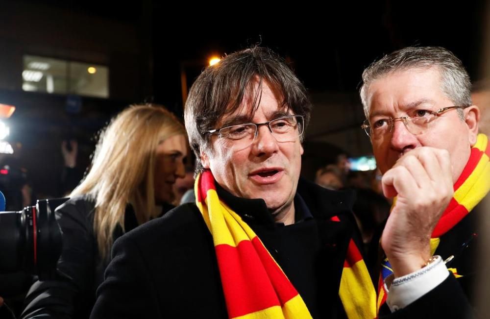 Puigdemont descobreix una placa amb el seu nom a l'estadi de la USAP