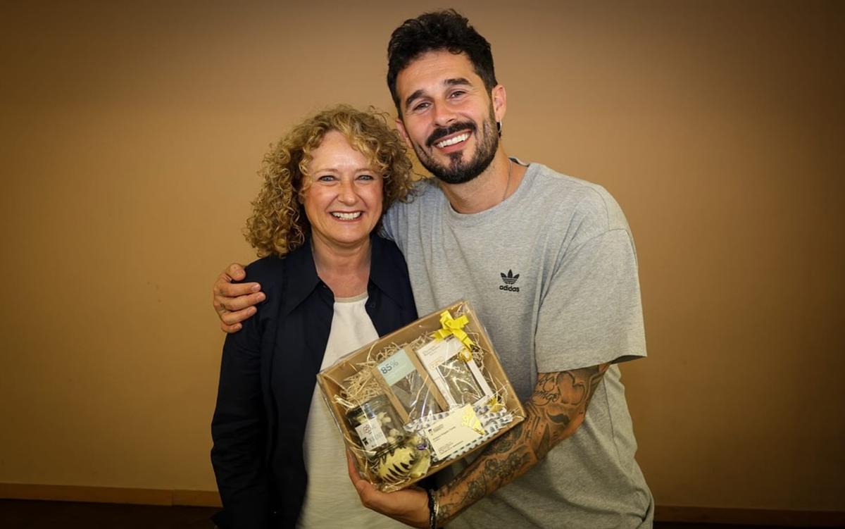 Amparo Folgado con Antoñito Molina.