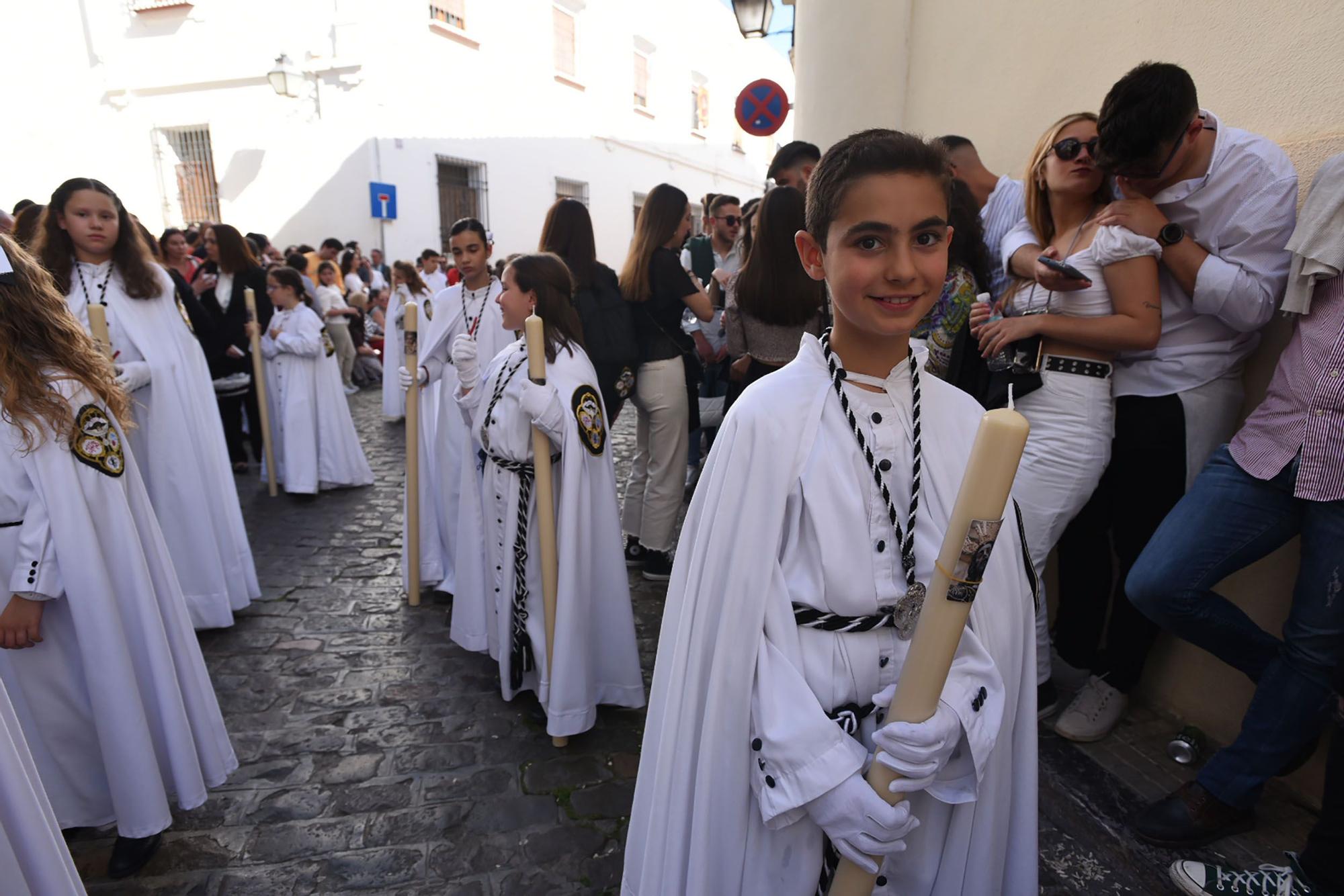 La hermandad del Perdón serpentea camino de la Catedral