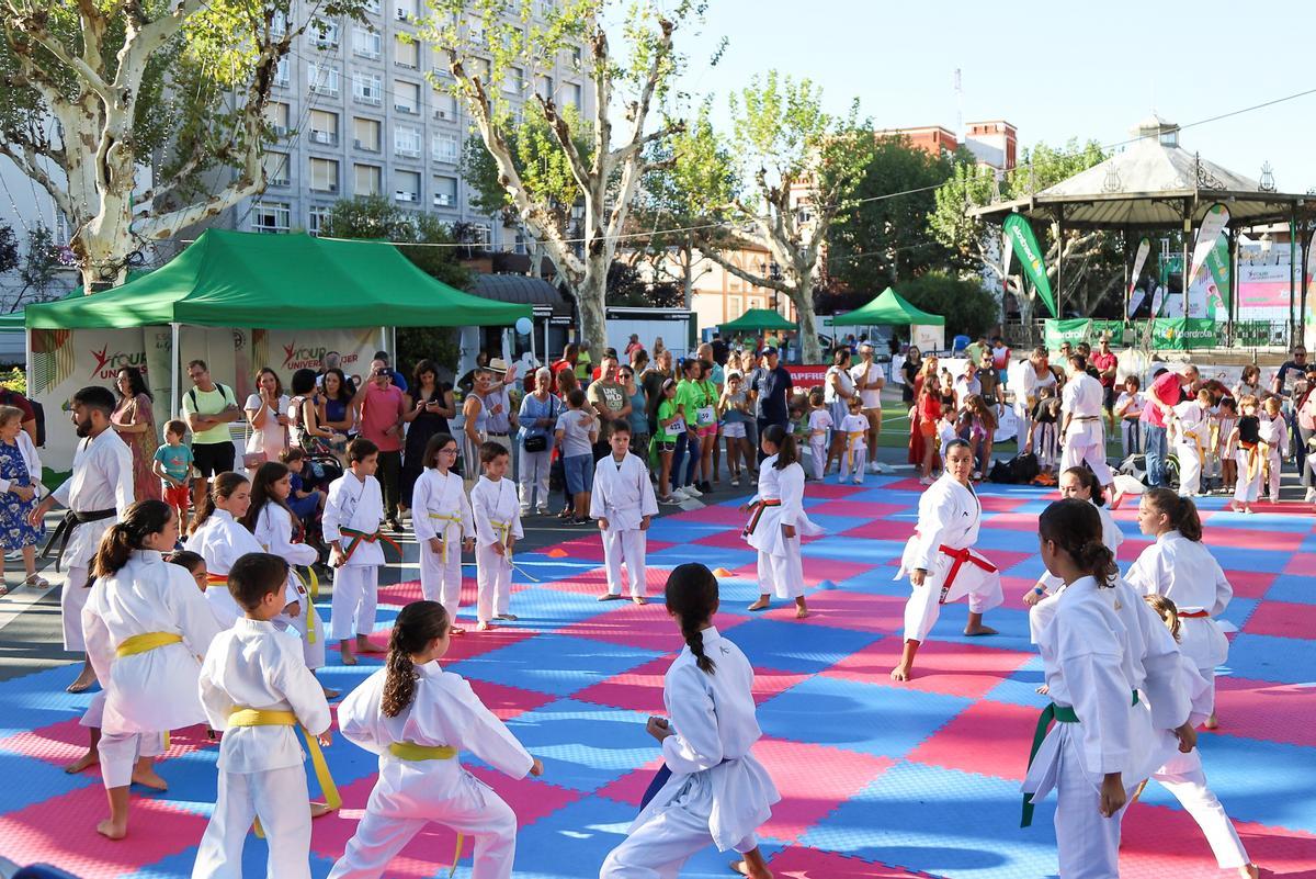 Exhibición de karate.