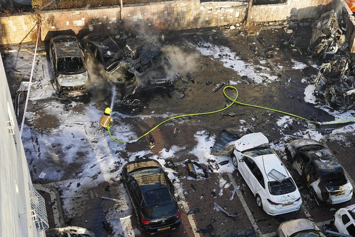 Ataque procedente de la Franja de Gaza en Ashkelon, Israel.