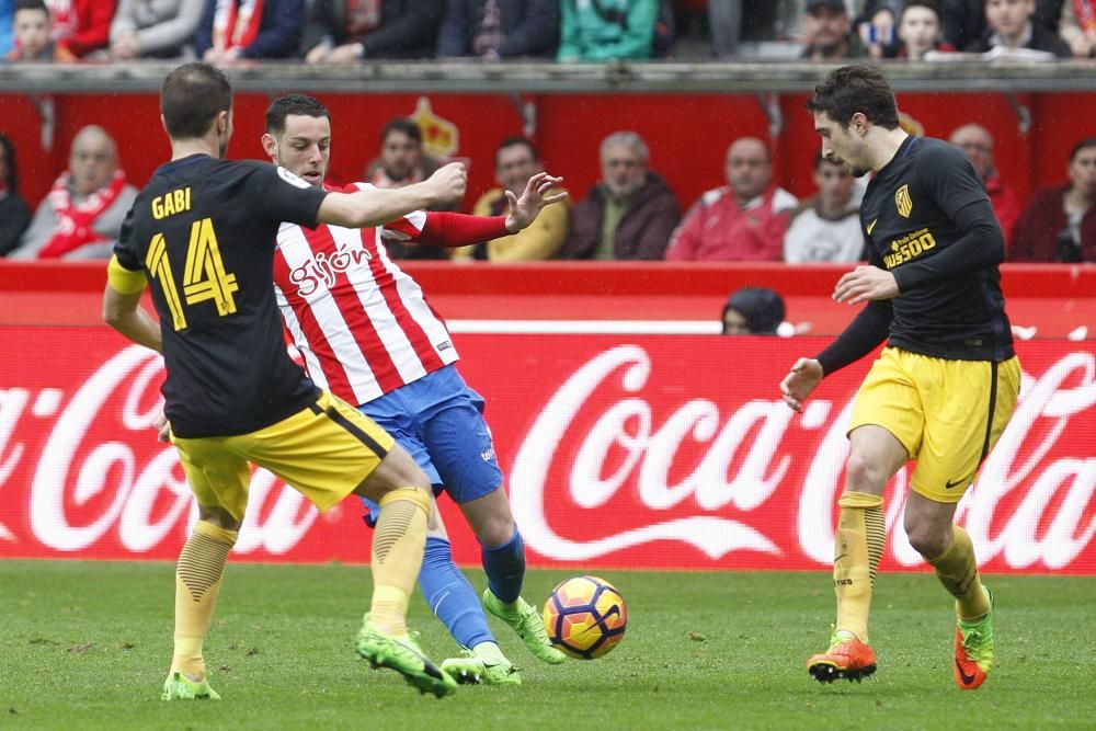 El partido entre el Sporting y el Atlético de Madrid, en imágenes