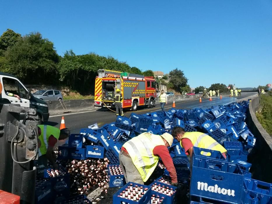 Accidente de camión en la A-52