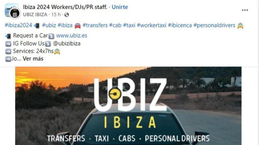 Uno de los anuncios publicados por Ubiz en redes. | DI