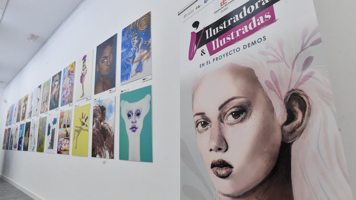 Exposición 'Ilustradoras & ilustradas', en el Club LA PROVINCIA
