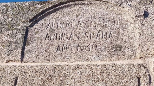 El texto que fue repicado y limpiado con agua a presión.