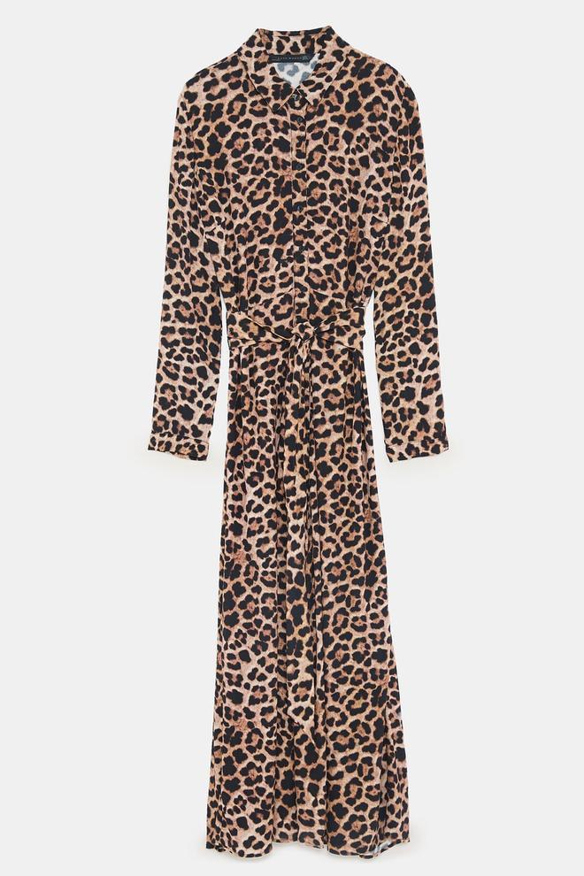 Vestido 'animal print' de Zara para copiar el look de Sarah Jessica Parker