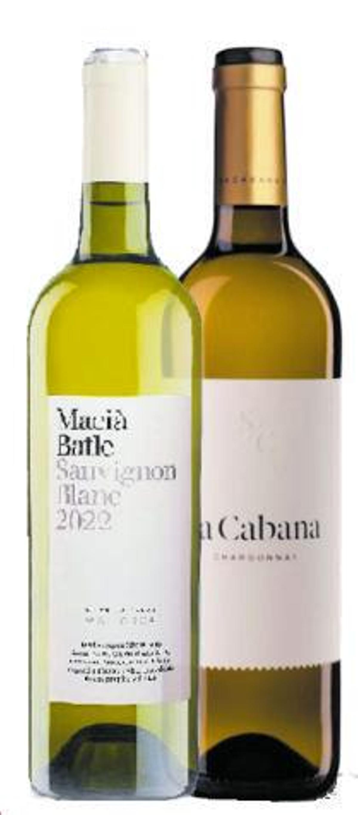 Imagen de los dos vinos mallorquines premiados.