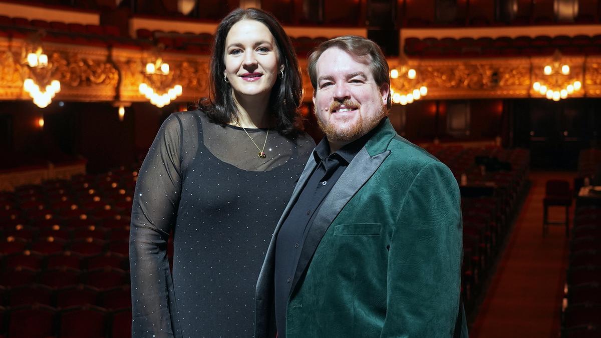 Lise Davidsen, que interpretará por primera vez a Isolda, y Clay Hilley, que hará de Tristán, este jueves en el Liceu.