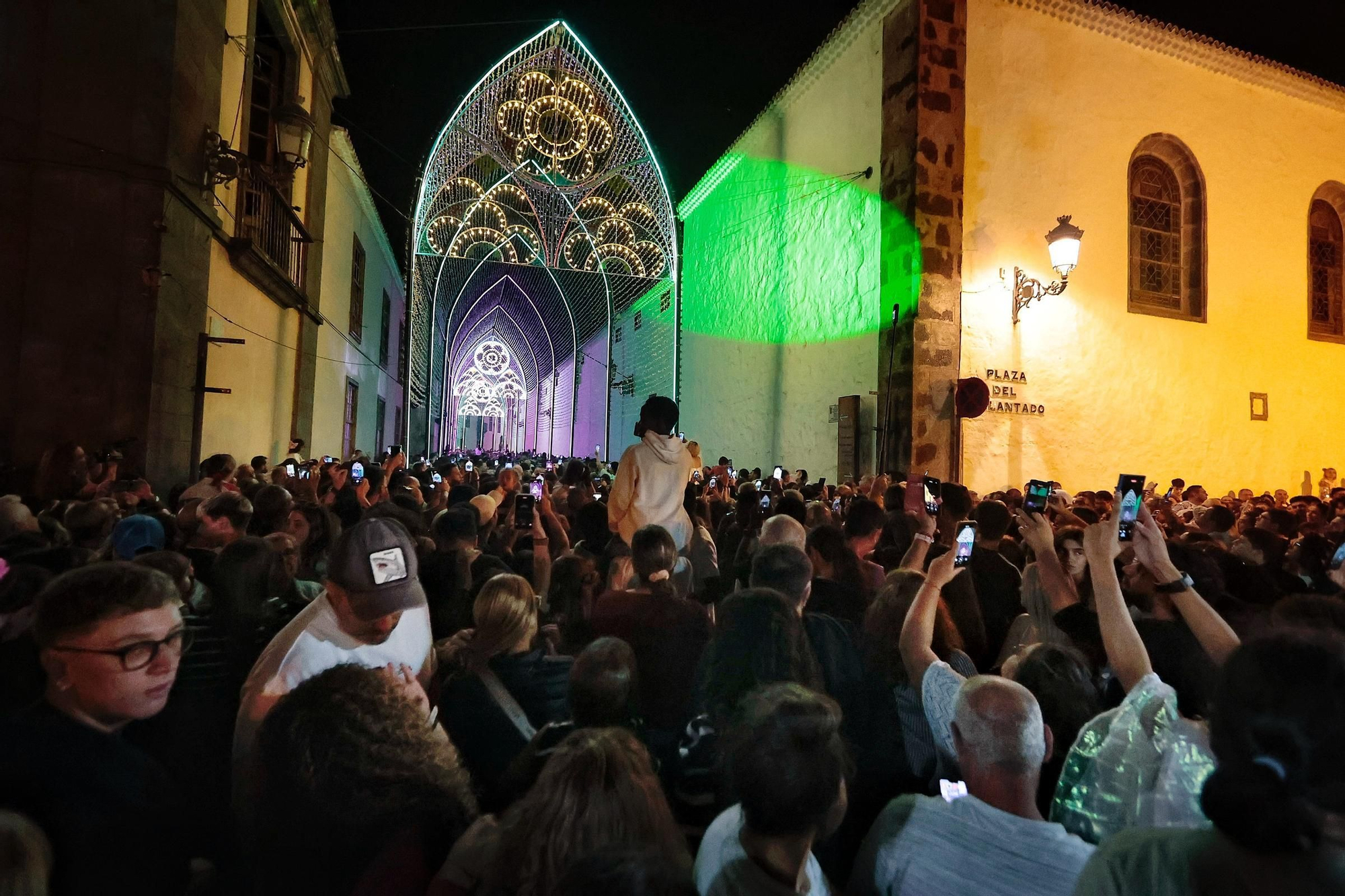 Encendido del alumbrado navideño de La Laguna