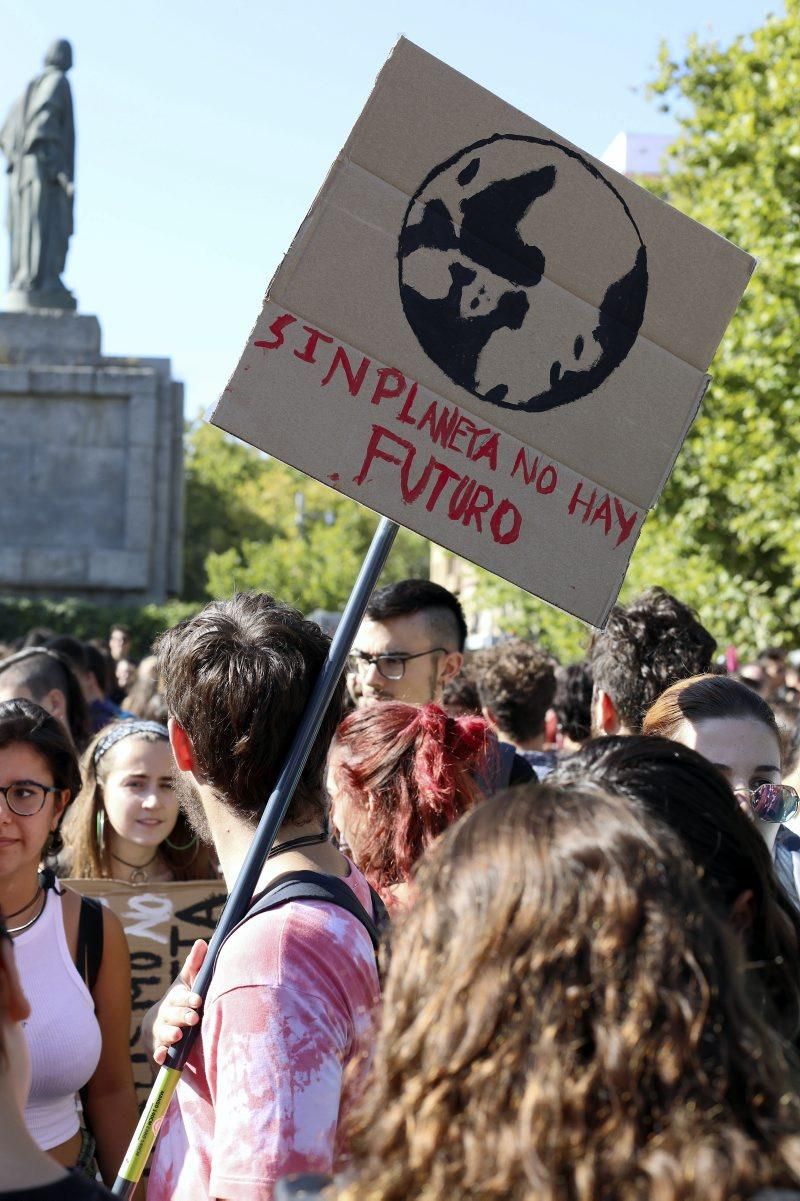 Manifestación por el clima en Zaragoza