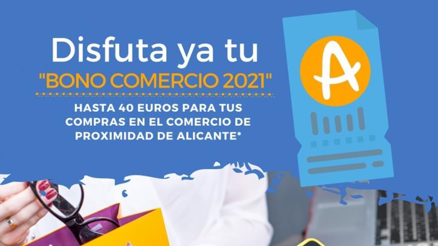 Alicante: el Ayuntamiento de Alicante abre el plazo para solicitar los  10.000 bonos comercio para reactivar el consumo local