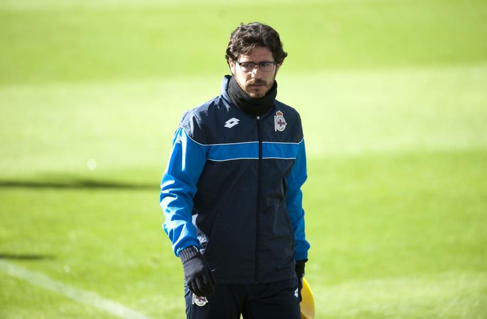 Ensayo a puerta cerrada para el derbi en Riazor