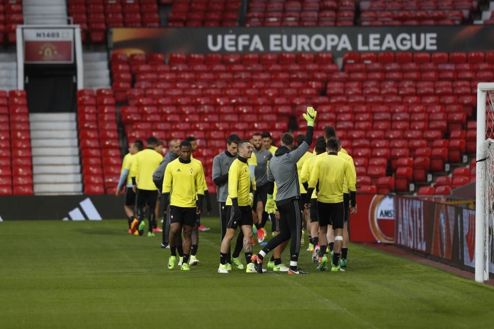 El Celta y su afición ya conocen Old Trafford